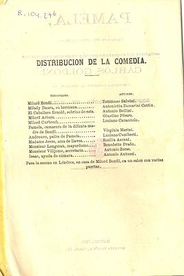 Reparto de personajes