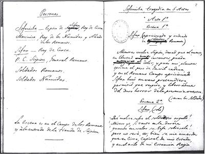 Personajes e inicio de la Tragedia