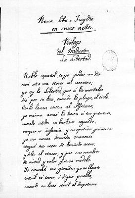 Inicio del Prologo La Libertad