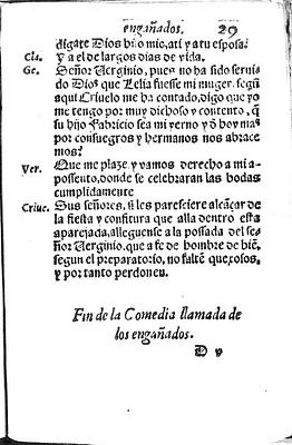 Fin de la escena X y de la obra