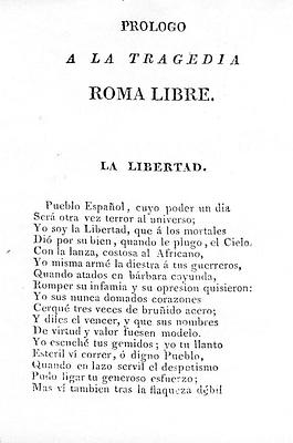 Inicio del Prólogo "La Libertad"