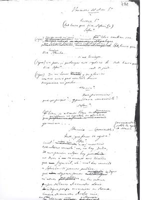 Variantes del acto V