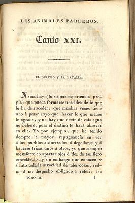 Canto XXI (inicio del tomo III)