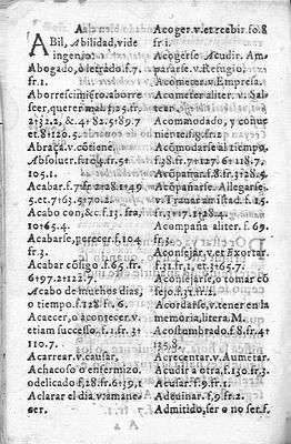 Indice alfabético (inicio)