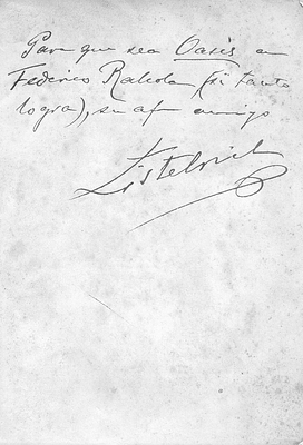 Dedicatoria de Estelrich