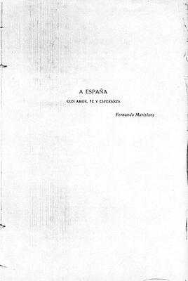 Dedicatoria a España