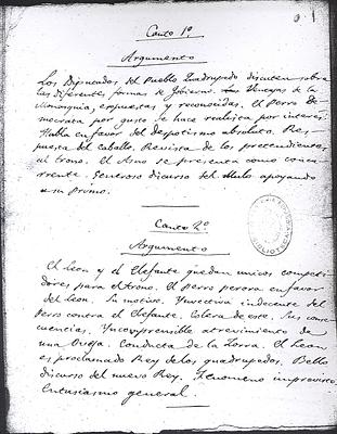 Argumentos en Ms. 246/19