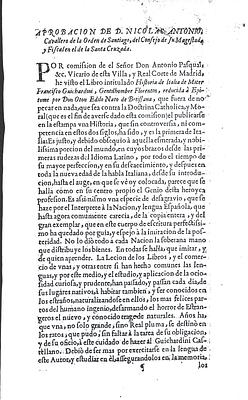 Aprobación de Nicolán Antonio